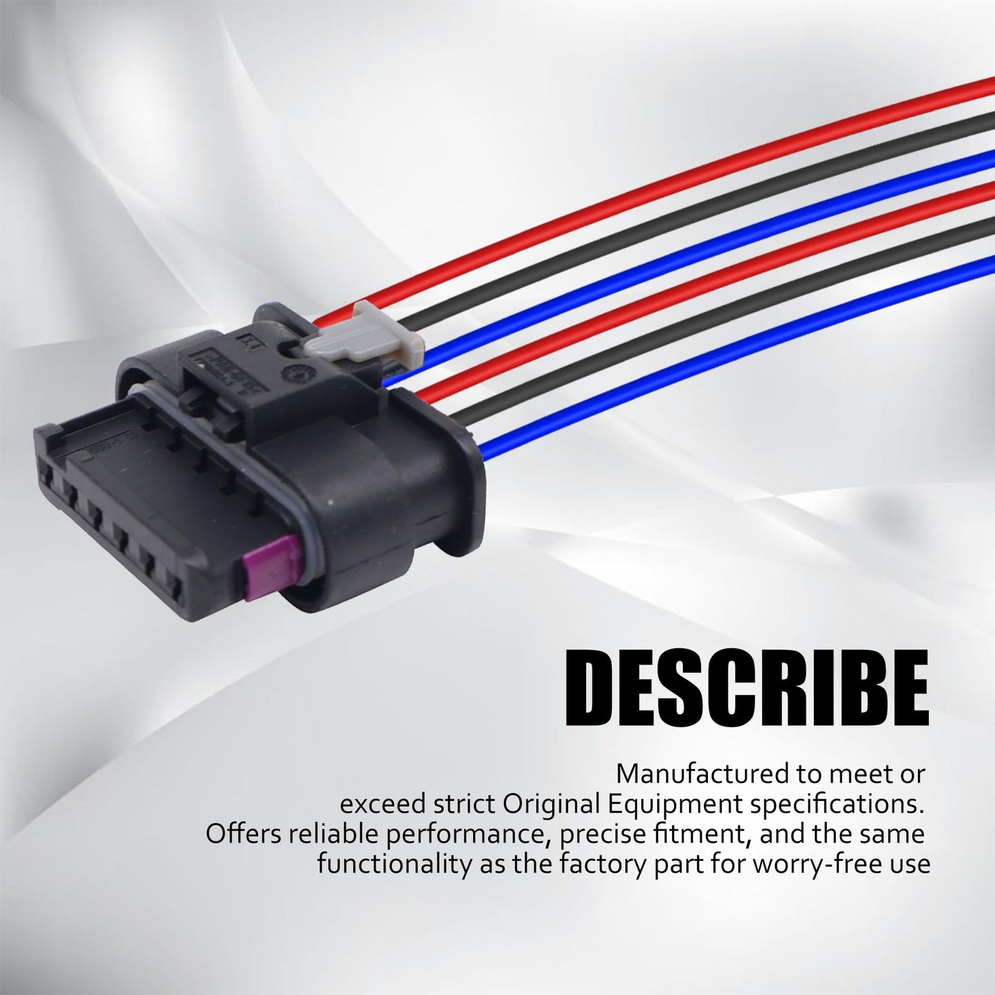 HiSport Tail Light Wire Plug Harness - Compatible with Mini Cooper F55 F56 F57 TailLight Socket 6-Wire - Replace 63217361305