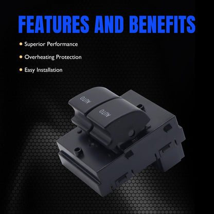 HiSport Power Window Switch Front Driver Side - Compatible with Ford Mustang 2010 2011 2012 2013 2014 - Replace AR3Z14529CA