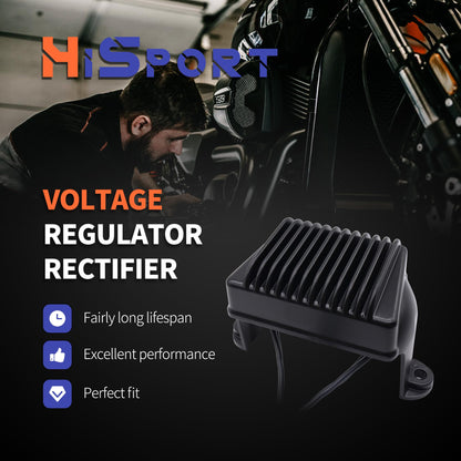 HiSport 7450502 Voltage Regulator Rectifier - Compatible with Harley Davidson Electra Glide Road Glide Road King 2002-2003 - Replace 74505-02