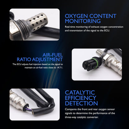 HiSport O2 Oxygen Sensor, Compatible with BMW 1 Series M 125i 128i 130i 135i 323i 325i 328i 330i X3 X5 X6 Z4 Alpina B6 B7L 760Li 750Li 740Li 650i 550i GT 535xi 528xi 335xi 330xi Replaces 250-24713