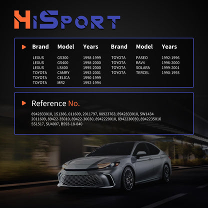 HiSport Engine Coolant Temperature Sensor - Compatible with Chevy Ford GEO GMC Jaguar Kia Lexus Lincoln Mazda Pontiac Suzuki Toyota Replace 19022018