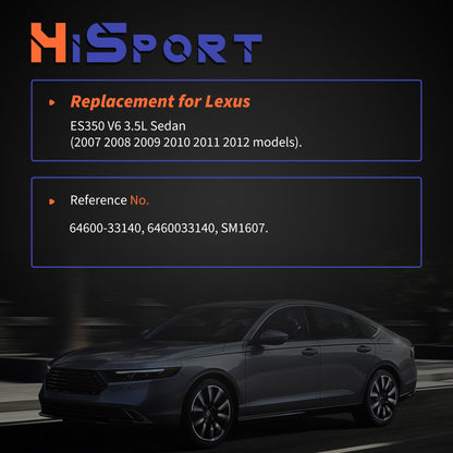 HiSport Rear Tailgate Power Trunk Lid Lock Actuator Motor Compatible with Lexus ES350 2007-2012 4-Door 3.5L V6 Replacement for 64600-33140 6460033140