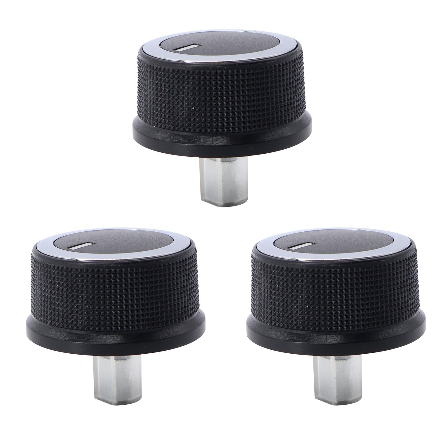HiSport 3PCS 84141127 AC Temperature Control Knob Switch Button Compatible with Chevrolet Chevy Express 1500 2500 3500 4500, Cargo, Pasajeros, GMC Savana 2008 2009 2010 2011 2012 2013 2014 2015 2016