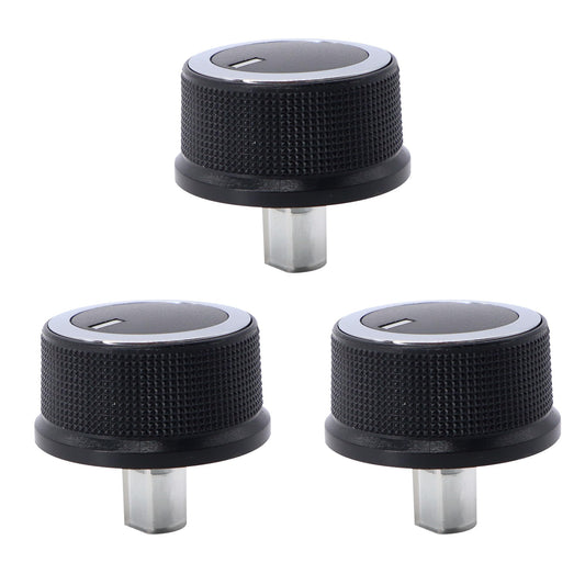 HiSport 3PCS 84141127 AC Temperature Control Knob Switch Button Compatible with Chevrolet Chevy Express 1500 2500 3500 4500, Cargo, Pasajeros, GMC Savana 2008 2009 2010 2011 2012 2013 2014 2015 2016