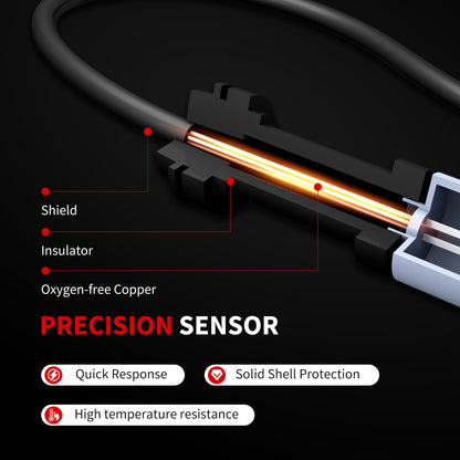 HiSport Rear Disc Brake Pad Wear Sensor - Compatible with BMW X5 2019-2021 X6 2020-2021 X7 2019-2021 - Replace 34356870352