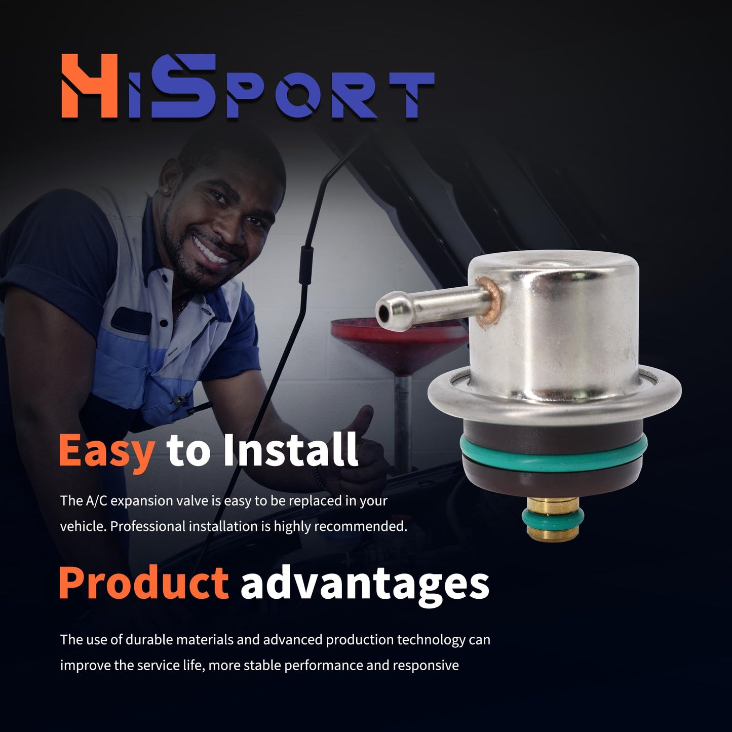 HiSport 0280160504 Fuel Pressure Regulator Compatible with BMW 328Ci 2000 328i 1999-2000 328is 1999 540i 1999-2003 740i 1997-2001 740iL 1997-2001 X5 2000-2004