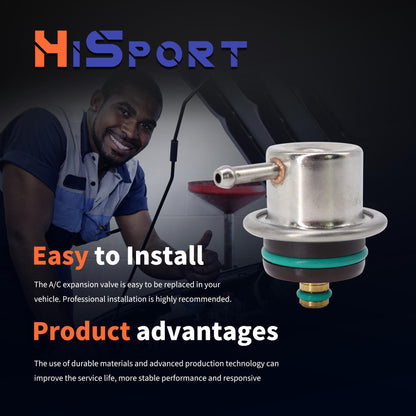 HiSport 0280160504 Fuel Pressure Regulator Compatible with BMW 328Ci 2000 328i 1999-2000 328is 1999 540i 1999-2003 740i 1997-2001 740iL 1997-2001 X5 2000-2004