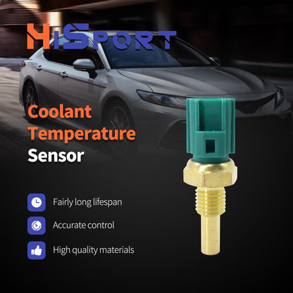 HiSport Engine Coolant Temperature Sensor - Compatible with Chevy Ford GEO GMC Jaguar Kia Lexus Lincoln Mazda Pontiac Suzuki Toyota Replace 19022018