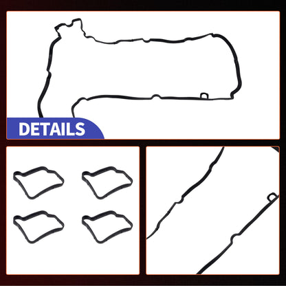 HiSport Valve Cover Gasket Seal 2710161221 - Compatible with Mercedes-Benz C180 2011-2012 C200 2010-2014 C250 2012-2015 E200 2012-2013 E250 2011-2015 SLK200 2012-2016 SLK250 2012-2015 1.8L