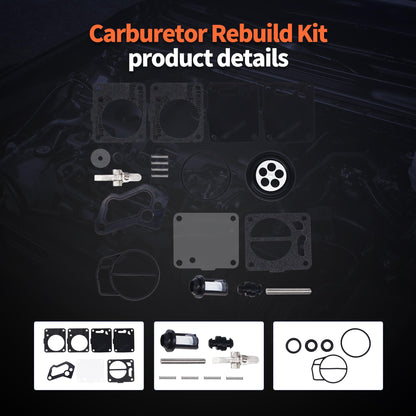 HiSport Carb Carburetor Repair Kits Compatible with Yamaha VXR Wave Blaster Wave Raider XL700 XL760, Replacement for all 38/40/44/46mm Super BNI Carbs, Pack of 2