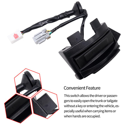 Hatch 81260-2V010 Trunk Button Latch with Camera - Compatible with Veloster 2012-2017 - Rear Hatch Lock Release Switch Replace 812602V010