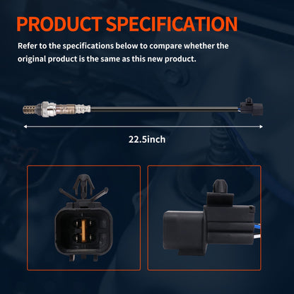 HiSport 250-24633 Upstream/Downstream Oxygen Sensor Compatible with Chrysler Sebring 2001-2005, Dodge Stratus, Eagle Summit, Mitsubishi Diamond Eclipse Endeavor Galant Lancer Mirage Montero 1998-2000