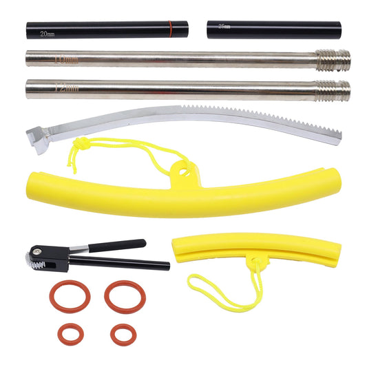 HiSport Dirt Bike Tire Changing Tool Kit - Tire Changer for 16''-21'' Wheels, Comes with 10/12/15/17/20/25mm Axles