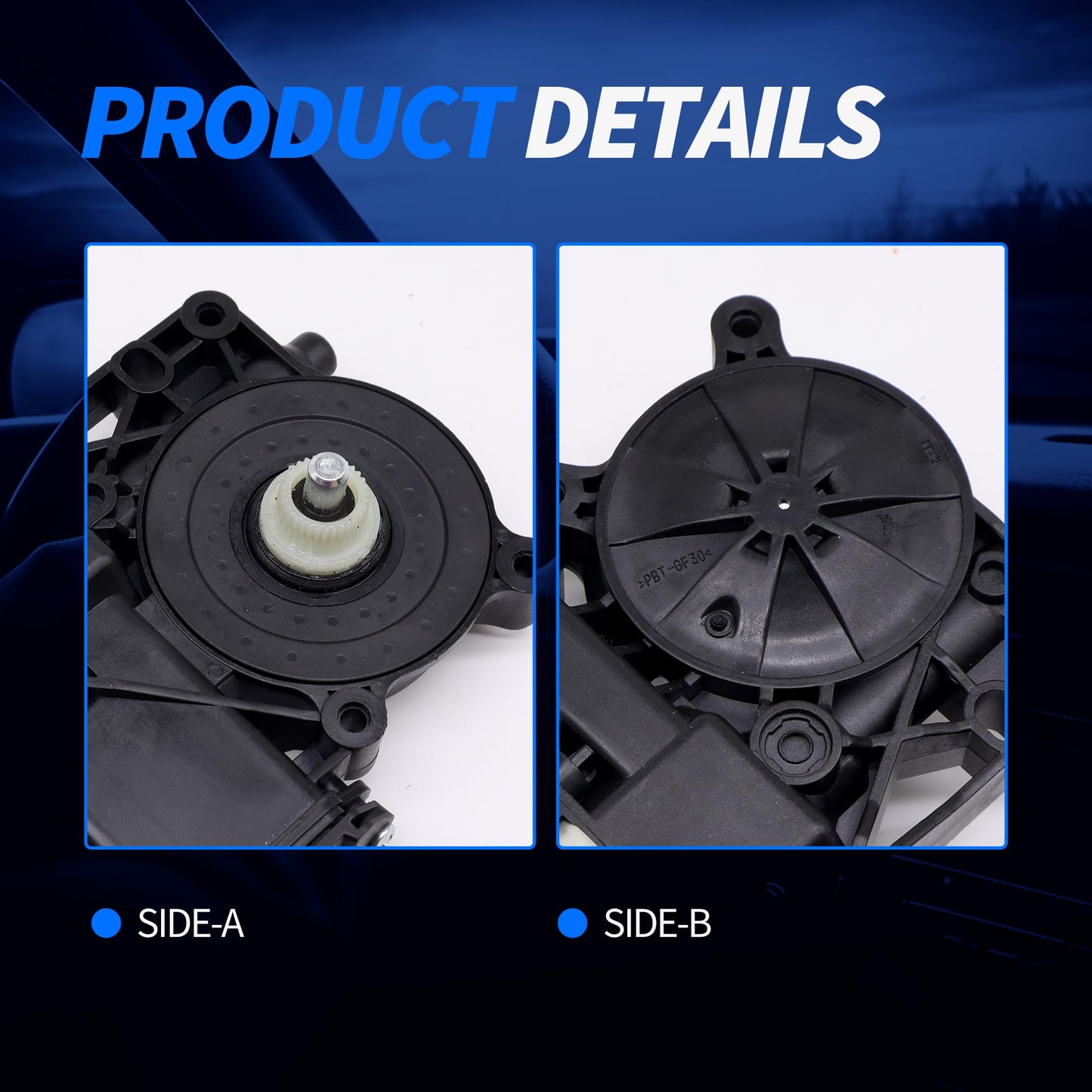 HiSport 22921493 Front Left Power Window Lift Motor Compatible with Cadillac Escalade 2015-2020,Escalade ESV 2015-2020,Compatible with Chevrolet Tahoe Silverado 1500 2500 3500 & GMC Sierra Yukon