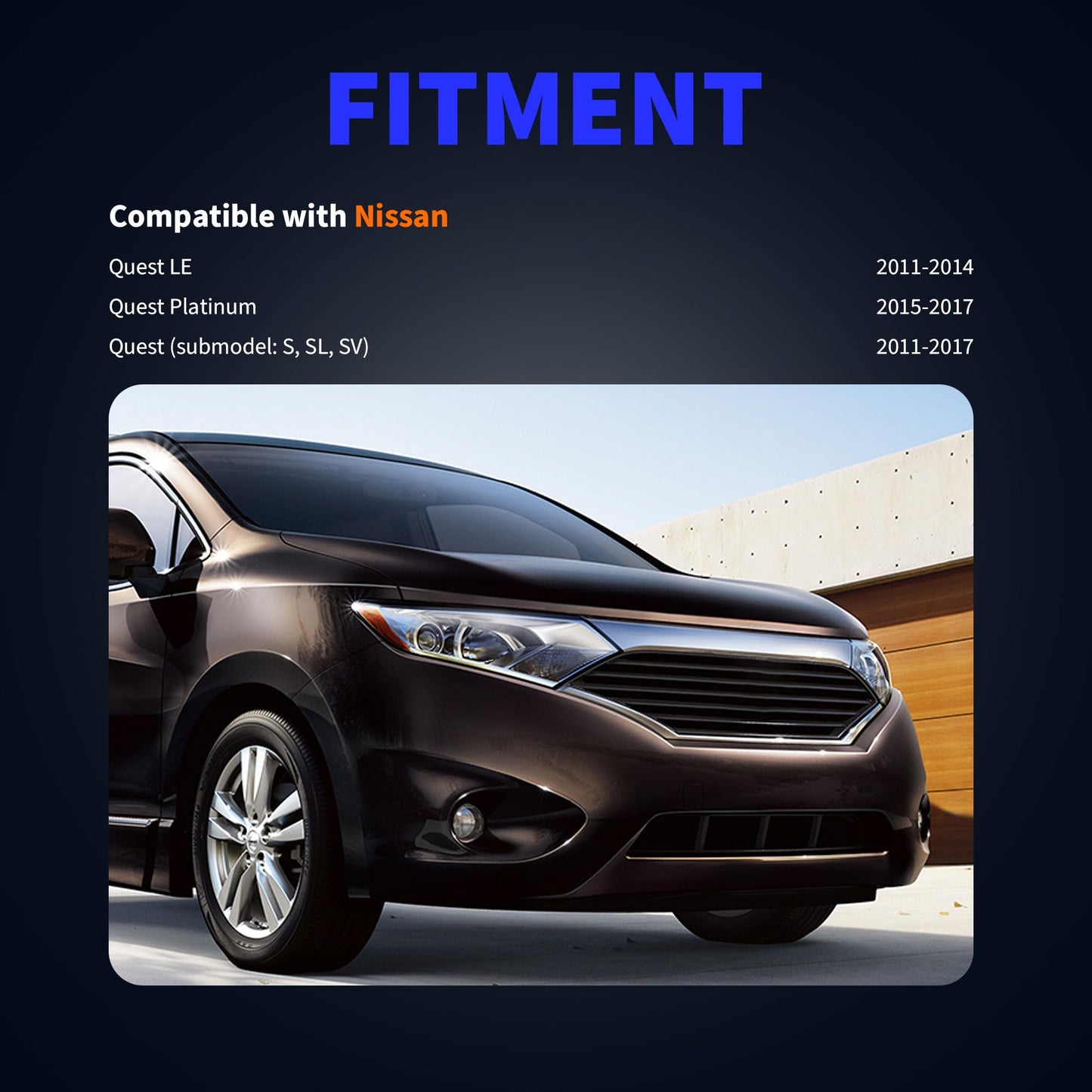 HiSport 2PCS ABS Speed Sensor Front Left & Right Replacement for Nissan Quest 2011-2017 Replace 479101JA0B