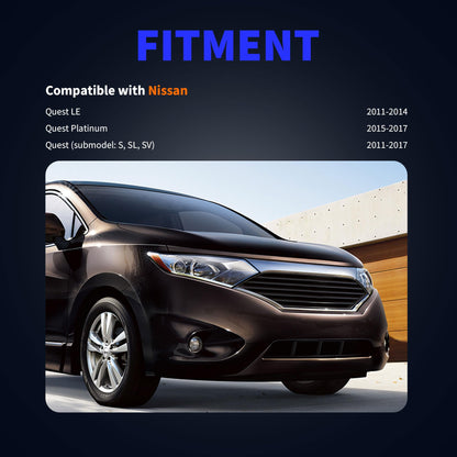 HiSport 2PCS ABS Speed Sensor Front Left & Right Replacement for Nissan Quest 2011-2017 Replace 479101JA0B