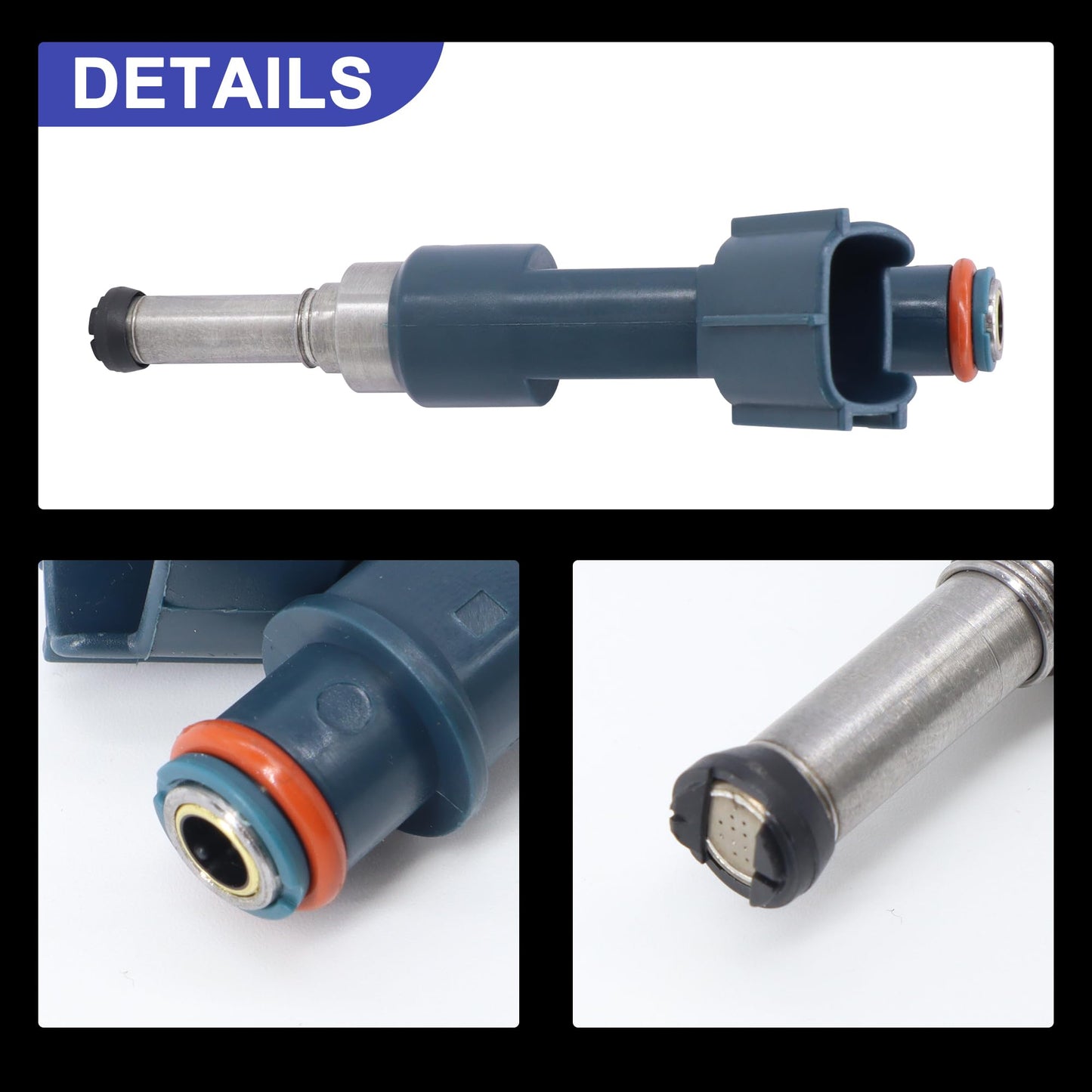 HiSport 4 Fuel Injectors 23209-39195 Compatible with Toyota 1.8L Prius V Plug-In Prime 2010-2015 Replacement for Lexus CT200h 2011-2015,12 Holes