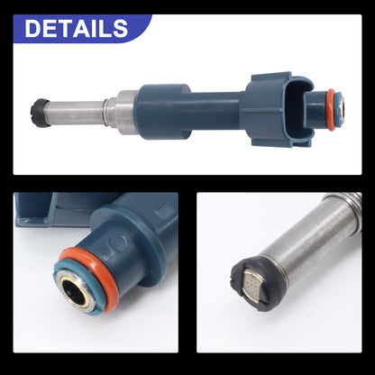 HiSport 4 Fuel Injectors 23209-39195 Compatible with Toyota 1.8L Prius V Plug-In Prime 2010-2015 Replacement for Lexus CT200h 2011-2015,12 Holes