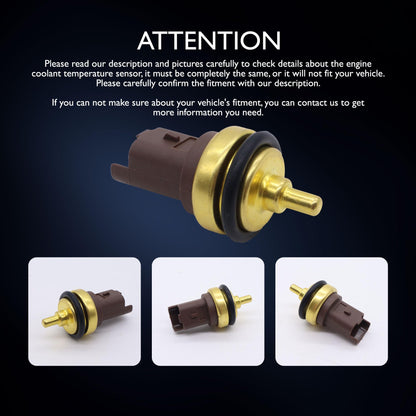 HiSport Engine Coolant Temperature Sensor - Compatible with Mini Replaces 13627535068 7535068 96566364 1338F3