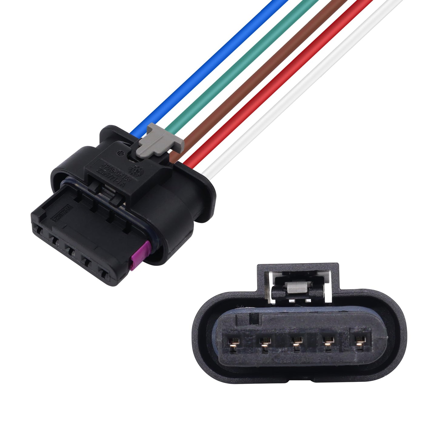 HiSport 5 Pin Rear Taillight Harness Connector Compatible with Jeep Renegade 2015-2022 Replace 68406157AA