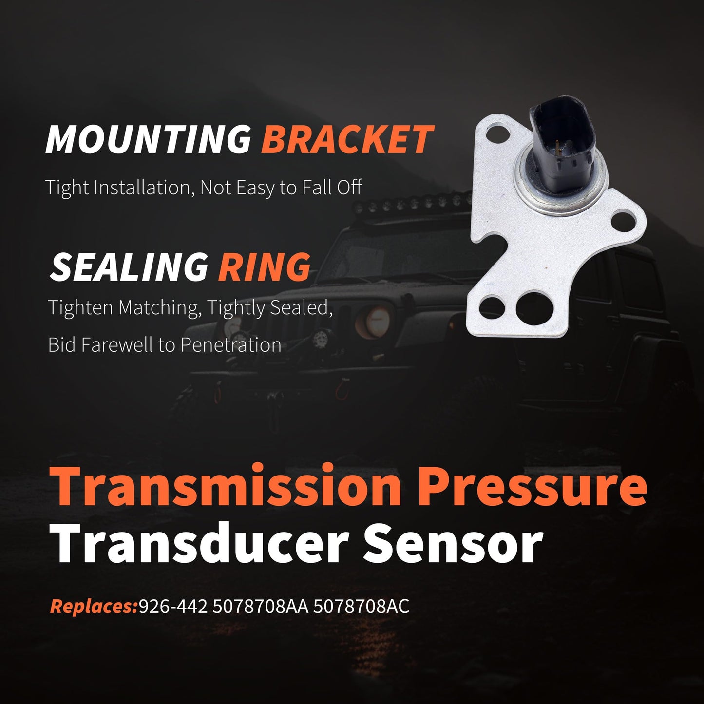 HiSport Transmission Pressure Transducer Sensor 926-442 - Compatible with Chrysler Pacifica Sebring Town & Country Dodge Avenger Grand Caravan Journey Ram ProMaster 1500 2500 3500 2007-2021