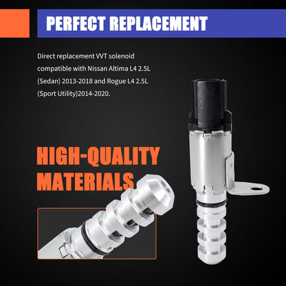 HiSport Engine Variable Valve Timing VVT Solenoid Compatible with Nissan Altima 2013-2018, Rogue 2014-2020, L4 2.5L Replacement for 916-922 237963TA1A 237963TA4A