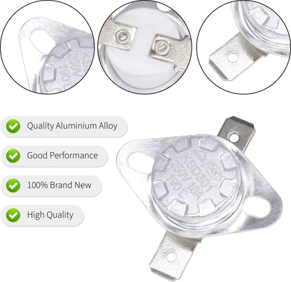 HiSport 37022 Furnace Thermostats Limit Switch 2PCS - Compatible with Atwood Hydroflame RV Furnaces 8516-III 8516-IV 8520-III 8520-IV 8525-III 8525-IV 8531-III 8531-IV 8535-III 190¨H