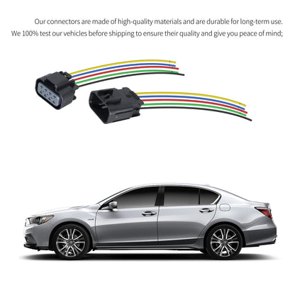 HiSport Headlights Connector Pigtail Plug Replacement for Chevrolet Silverado 2007-2014 Male and Femail Headlights Left and Right Connector Wire£¬Repalce 22853027, 22853028