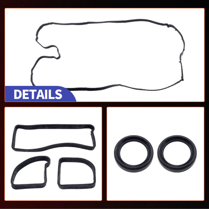 HiSport Valve Cover Gasket - Compatible with Ford Edge Escape Explorer Focus Focus Fusion Mustang Special Service Police Sedan Taurus Lincoln MKC MKC MKT MKZ 2.0L 2.3L 2012-2020 - Replace VS50878R