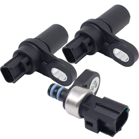HiSport 45RFE 545RFE 68RFE Automatic Transmission Input Output Speed Sensor 3PCS 1999-Up Pressure Transducer Sensor Compatible with Dodge Jeep Grand Cherokee RAM 1500 2500 Pickup 04799758AD 4799061AB
