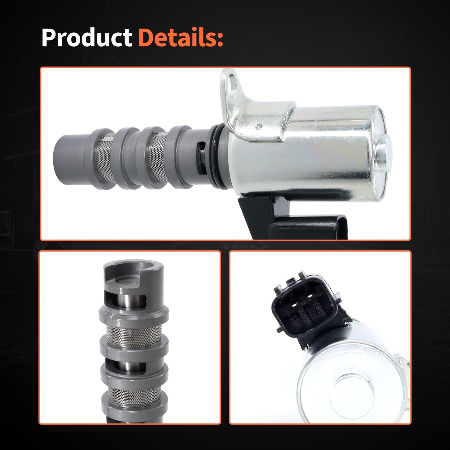 HiSport Engine Variable Valve Timing VVT Solenoid 916-923 Compatible with Infiniti Q50, G25, G35, QX50, Q60, G37, M35, M37, QX70, Q70, Q70L, FX35, FX37, Q40, EX35, EX37 & Nissan 370Z, GT-R, 350Z