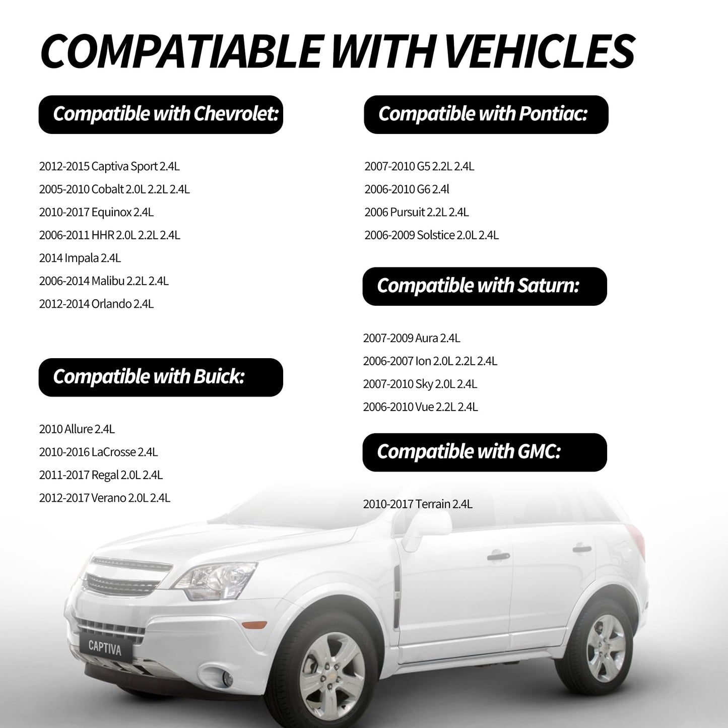 HiSport 24435052 Timing Cover Gasket Set - Compatible with Chevrolet Captiva Cobalt Equinox HHR Impala Malibu Orlando GMC Terrain Buick Allure Lacrosse Regal Verano 2005-2017 2.0L 2.4L Engine