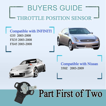 HiSport Throttle Accelerator Pedal Position Sensor - Compatible with Nissan 350Z Infiniti FX35 G35 2003-2008 Replace#18002AM81D 18002-AM81E 18919-AM810 18919-6N20