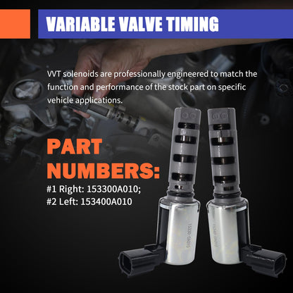 HiSport Variable Valve Timing Solenoid - VVT Actuator Oil Control Valve OCV Compatible with Lexus ES300 ES330 RX300 RX330 RX400H Toyota Avalon Camry Highlander Sienna Solara Left & Right
