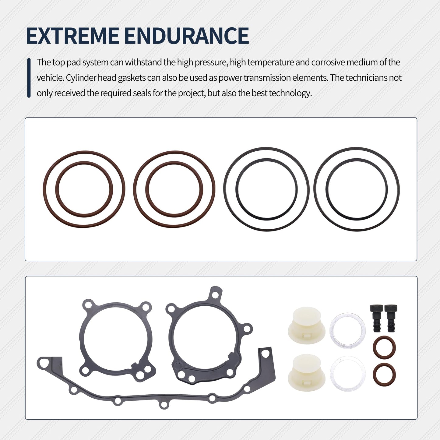 HiSport Dual Vanos O-Ring Seal Repair Kit - Compatible with BMW E36 E39 E46 E53 E60 E83 E85 M52tu M54 1998-2006 - Replacement Timing Solenoid Gasket Kit 11361433513 11361748745