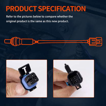 HiSport O2 Oxygen Sensor Upstream Downstream - Compatible with 2006 2007 Chevy Avalanche Silverado 1500 Suburban Tahoe Cadillac Escalade GMC Sierra Yukon Hummer H2 Replace 234-4337 234-4018