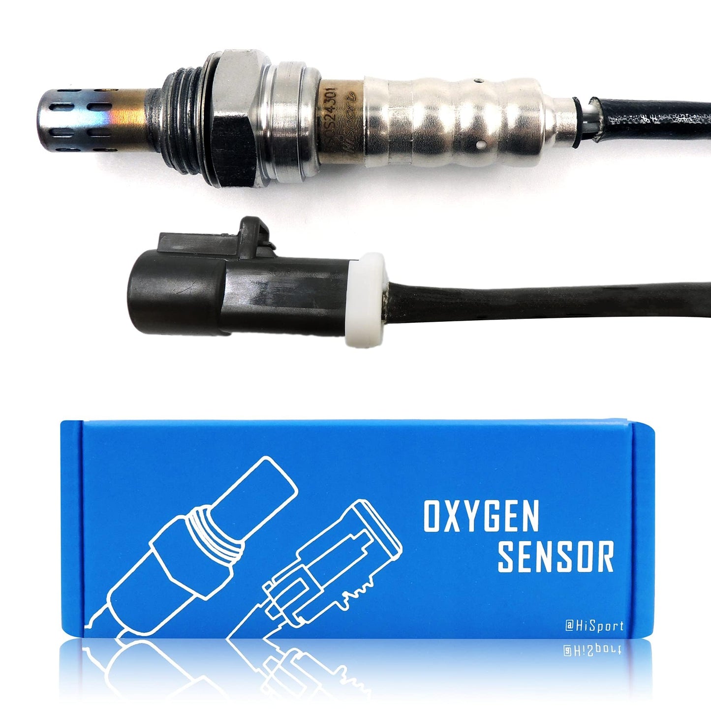 HiSport 250-24301 Oxygen Sensor Compatible with Mercury Mariner Milan Mariner, Mazda Tribute CX-9, Lincoln Zephyr MKX MKZ, Ford E-150 F-250 F-350 F-450 F-550 Super Duty Fiesta Figo Fusion Taurus X