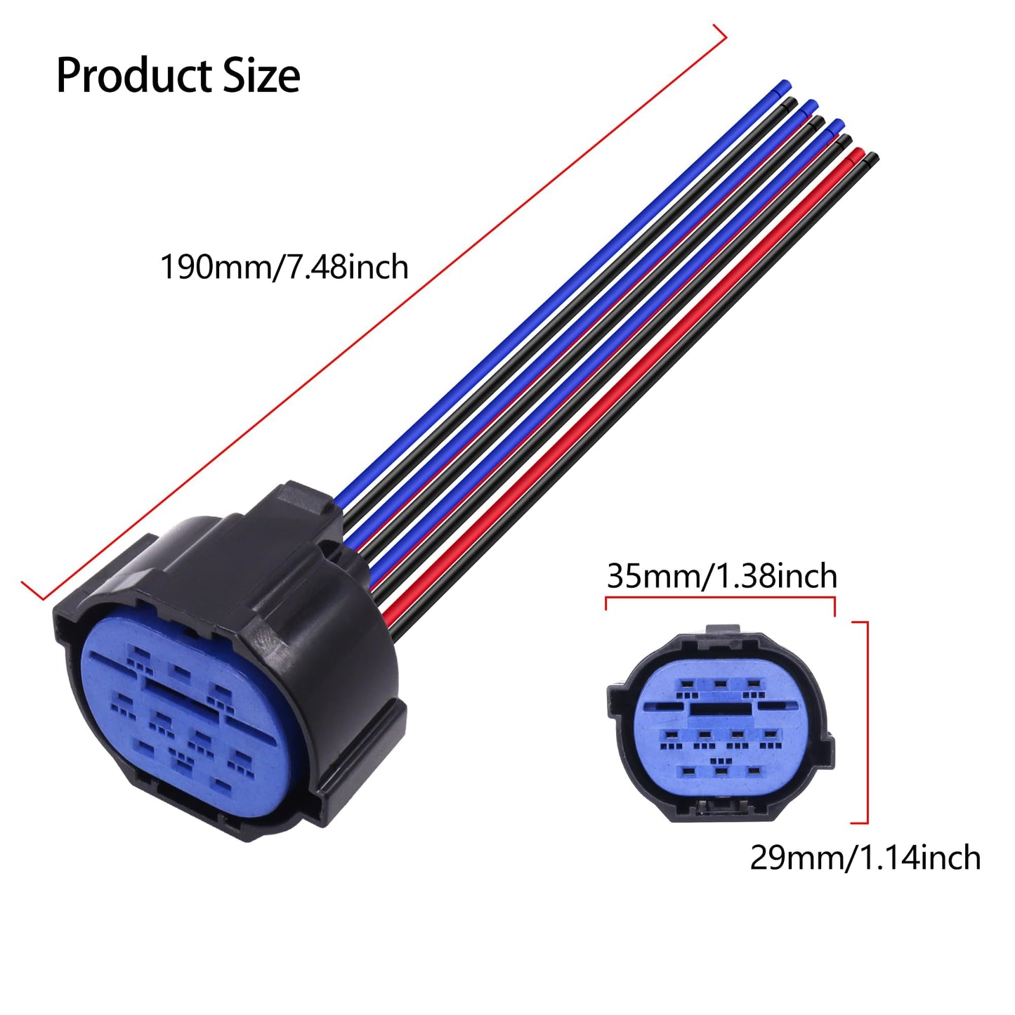 HiSport Halogen Headlight Harness Compatible with Hyundai Elantra 2017-2018 Connector Plug Harness Headlight HP406-10021