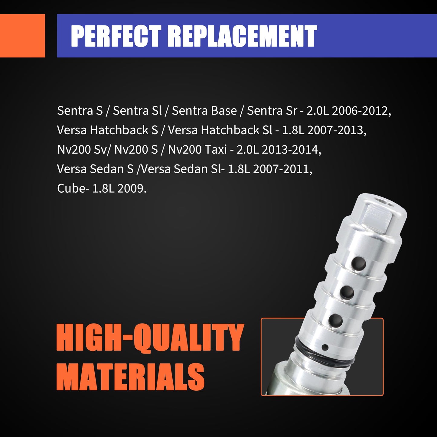 HiSport 918-116 23796EN20A Engine Variable Valve Timing VVT Solenoid Compatible with Nissan Sentra Versa Nv200 Versa Cube 1.8L 1.6L