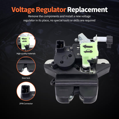 HiSport Rear Tailgate Trunk Latch Lock Actuator Compatible with Hyundai Sonata 2011-2015 Replacement for 81230-3Q000 812303Q000