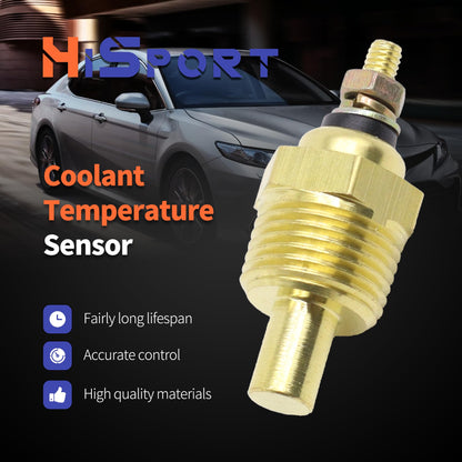 HiSport 3/8'' - 18 NPT Engine Water Temperature Sensor - Compatible with Mercruiser OMC Volvo Penta Replaces 806490T 3853787