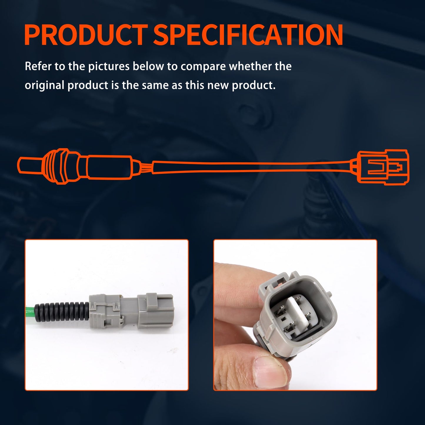 HiSport 89467-33210 Oxygen O2 Sensor Downstream - Compatible with Lexus ES300H 2019-2023 Compatible with Toyota Avalon 2019-2022 Camry 2018-2023 2.5L L4