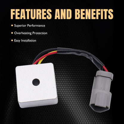 HiSport Club Car Voltage Regulator - Compatible with 2004-up Club Car Precedent 2018-up Tempo 4-Cycle Gas Golf Cart Replaces 102803301 102515901