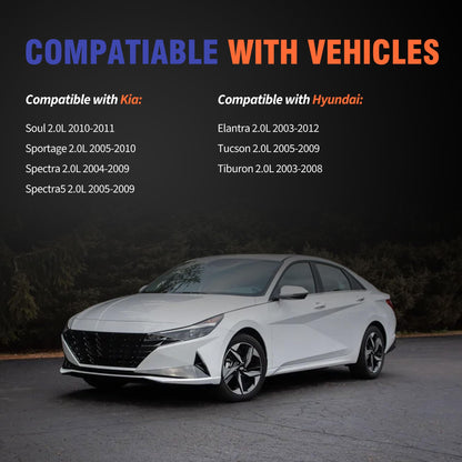 HiSport Valve Cover Gasket Set VS50583R - Compatible with Hyundai Elantra 2003-2012 Tucson 2005-2009 Tiburon 2003-2008 Kia Soul 2010-2011 Sportage 2005-2010 Spectra 2004-2009 Spectra5 2005-2009 2.0L