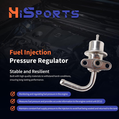 HiSport Fuel Injection Pressure Regulator 22670-3S50A Replacement for Nissan NP300 Urvan Xterra Frontier 1998 1999 2000 2001 2002 2003 2004