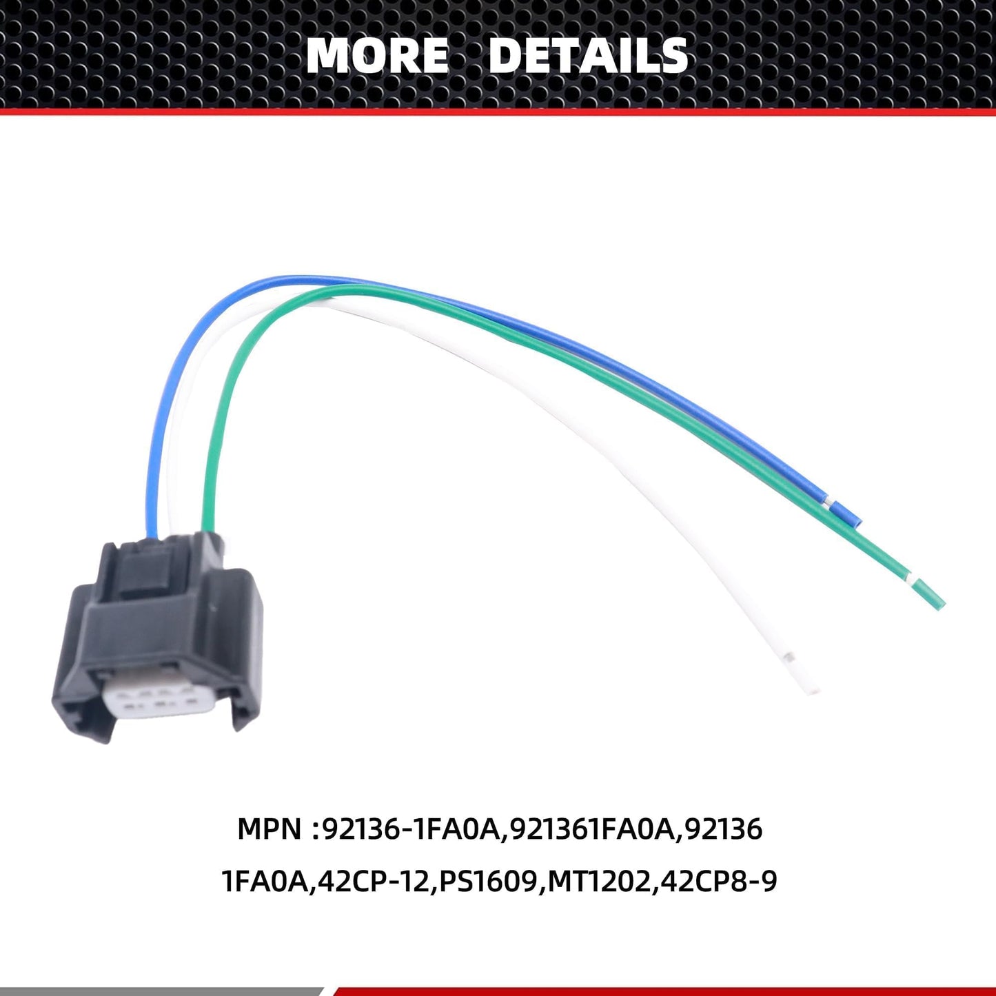 HiSport BBM4-61-503A A/C Refrigerant Pressure Switch Connector Compatible with Chevrolet City Express, Infiniti EX35 EX37 FX35 G20 G25, Mazda 3, Mitsubishi Eclipse, Nissan 350Z 370Z Altima Armada