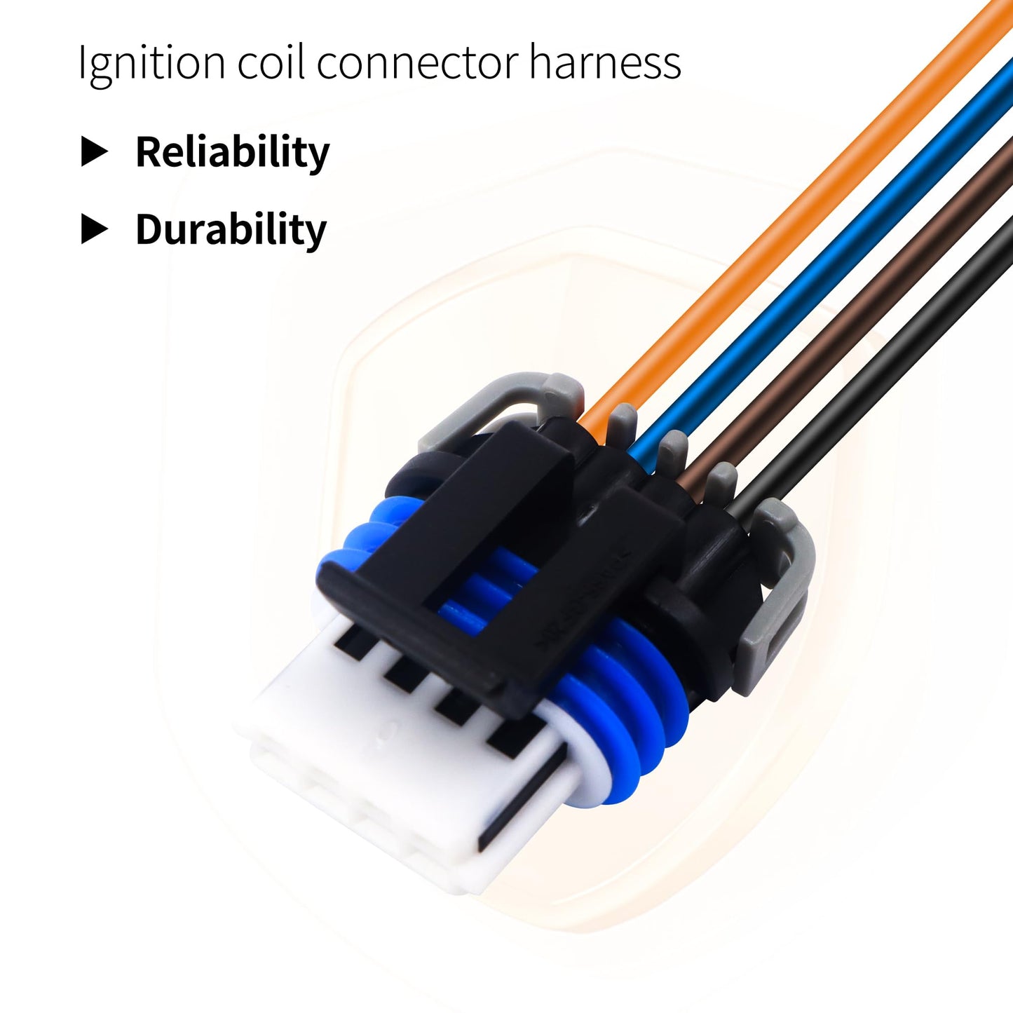 HiSport Set 8 Ignition Coil Connector Wiring Pigtail Harness Compatible with GM LS2 LS7 D581 D585 LS2 LS7 LQ4 5.3 6.0 8.1 Truck