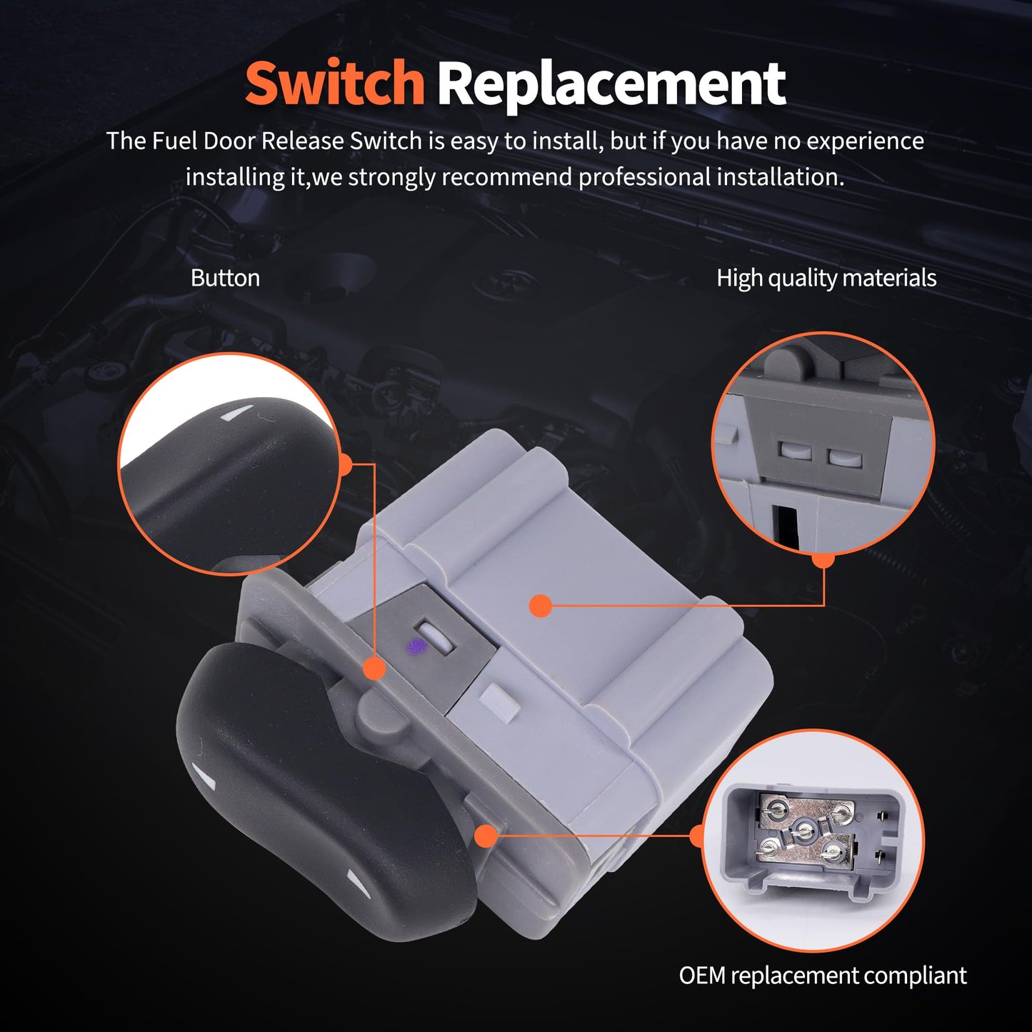 HiSport F65Z14529AAA Power Window Switch - Compatible with Ford Expedition F-150 F-250 F-350 F-450 F-550 Super Duty Lincoln Navigator Blackwood 1997-2001 Not Front Left Side