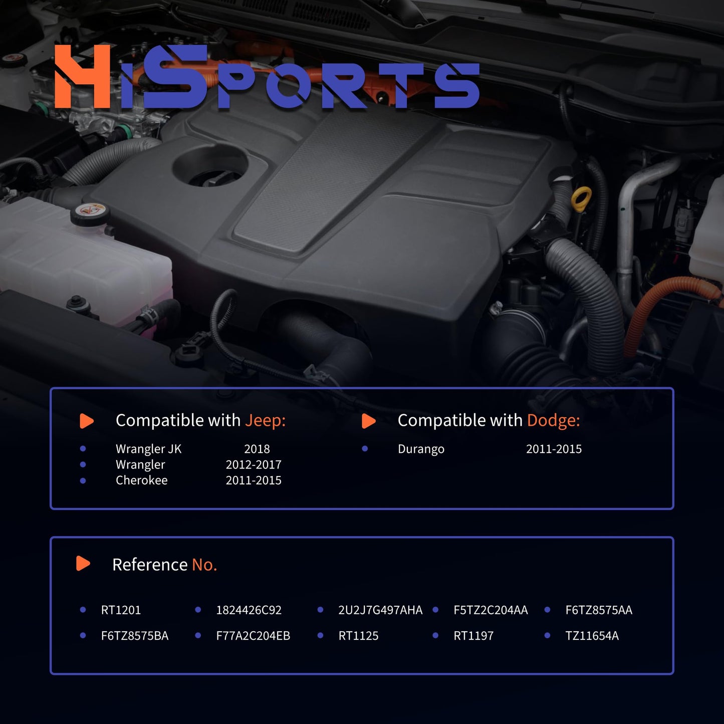 HiSport Thermostat Housing Assembly - Compatible with Dodge Durango 2011-2015 | Compatible with Jeep Wrangler JK 2018 Wrangler 2012-2017 Grand Cherokee 2011-2015 - Replace 902-852