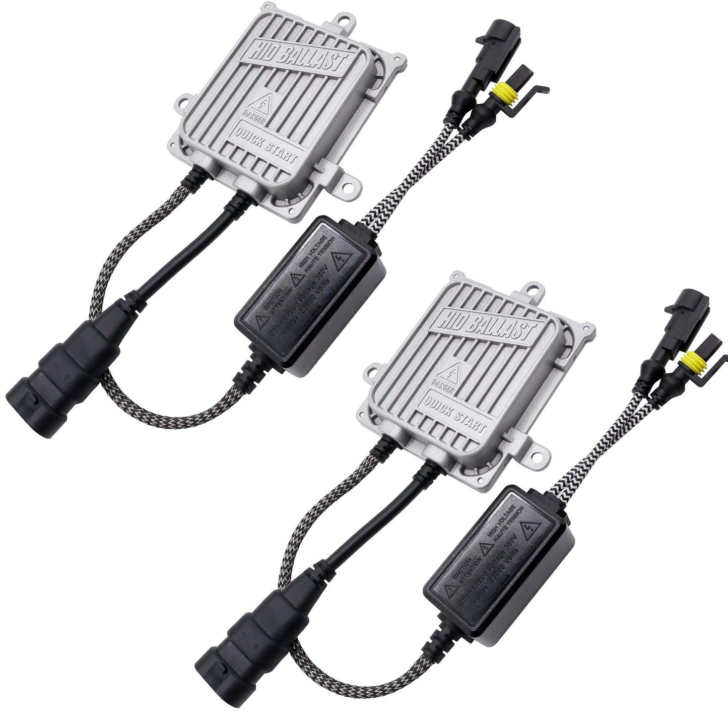 HiSport HID Headlight Ballast Control Module Unit Compatible with Bulb H11 H7 H8 H9 H4 H1 9005 9006 9007, 2PCS